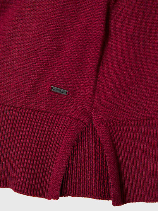 Women's Long Sleeve Sweater Cotton Purple