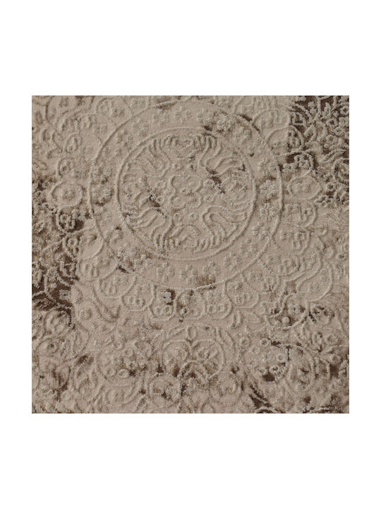 Saray Home Χαλί Ορθογώνιο με Κρόσια Καφέ 200x290cm