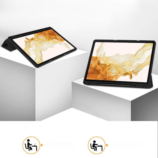 Erbord Flip Cover Dauerhafte Schwarze (Samsung Galaxy Tab S10+ Plus)