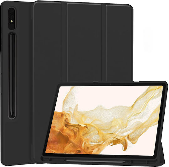 Erbord Flip Cover Dauerhafte Schwarze (Samsung Galaxy Tab S10+ Plus)