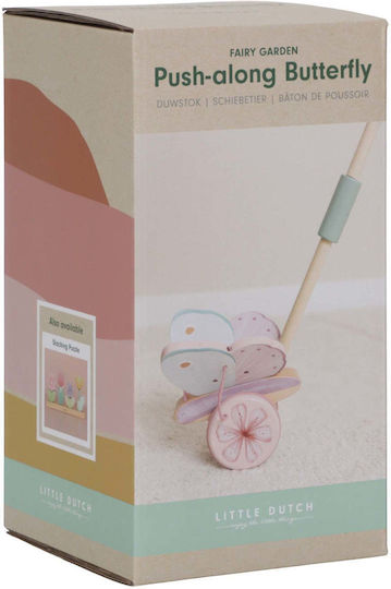 Little Dutch Pull-Along Toy Butterfly made of Wood with Music for 12++ Months