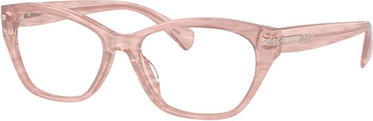 Ralph Lauren Plastic Eyeglass Frame Butterfly Pink RA7161U 6155