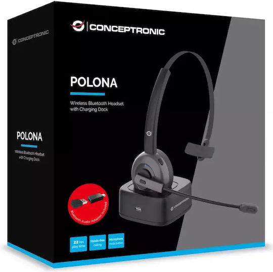Conceptronic Polona On Ear Multimedia Ακουστικά με μικροφωνο και σύνδεση Bluetooth