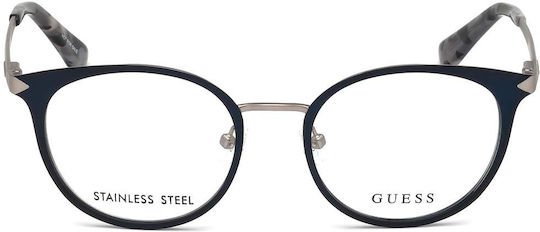 Guess Guess Damen Brillengestelle mit Rezept Blau GU2639 092