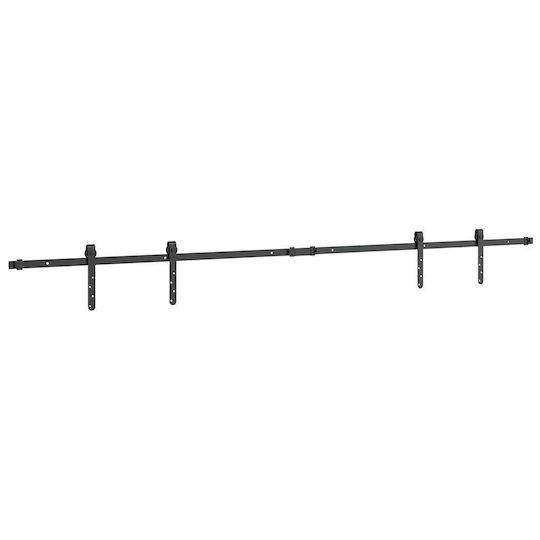 Vidaxl Büro-Schiebetür-Set 213 cm Kohlenstoffstahl