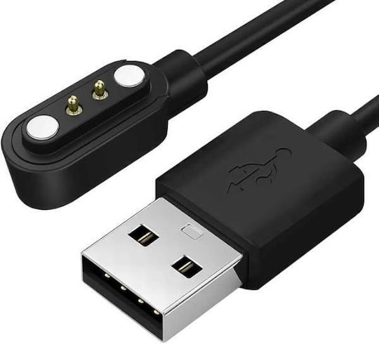 Usb Charging Φορτιστής για Mi Haylou LS01, Mi Haylou LS02 Μαύρος