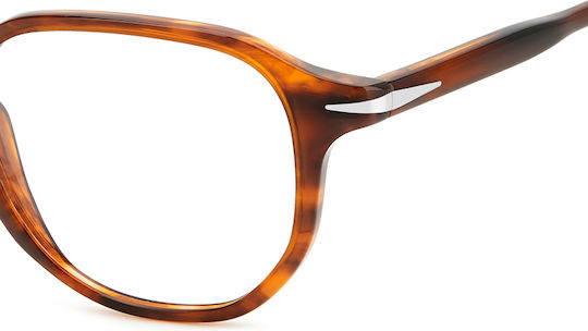 David Beckham Men's Acetate Brown Prescription Eyeglass Frame DB 1140 EX4