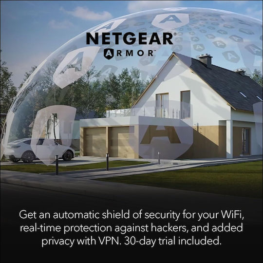 NetGear Nighthawk RS200 Ασύρματο Router Wi‑Fi 7 με 4 Θύρες 2.5 Gigabit