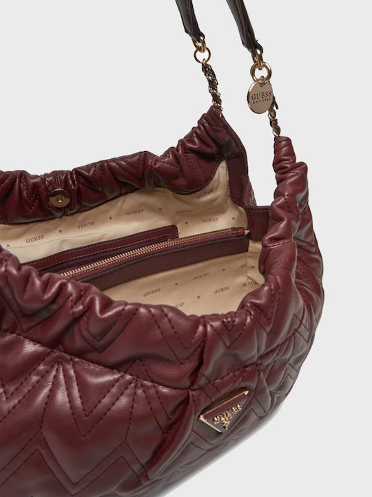 Damen-Hobo-Tasche Burgundy