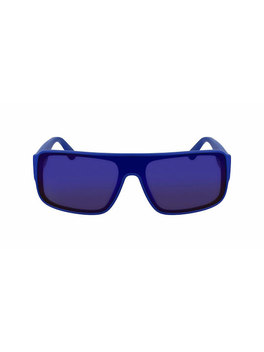 Karl Lagerfeld Sunglasses with Blue Plastic Frame and Blue Mirror Lens KL6129S-454