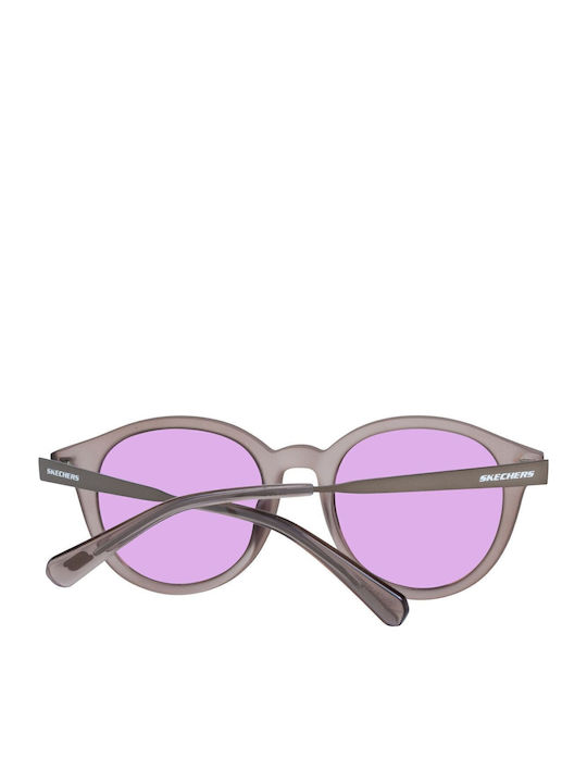 Skechers Women's Sunglasses with Gray Plastic Frame and Purple Lens SE6098 20U