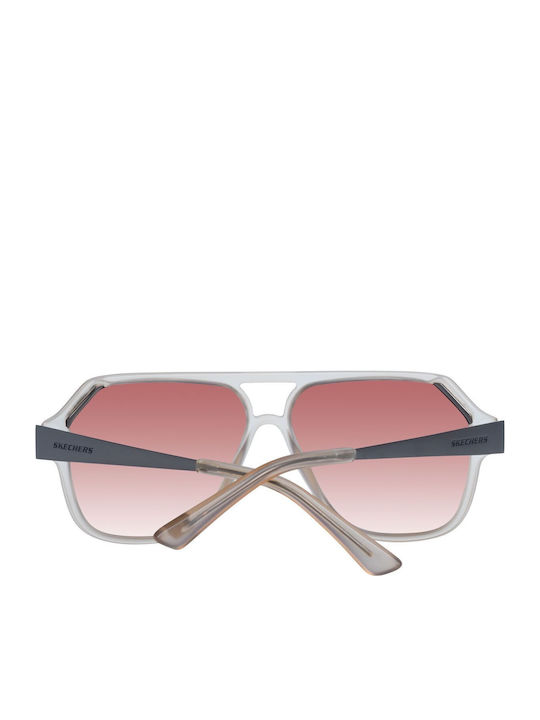 Skechers Men's Sunglasses with Gray Plastic Frame and Pink Gradient Lens SE6119 20D