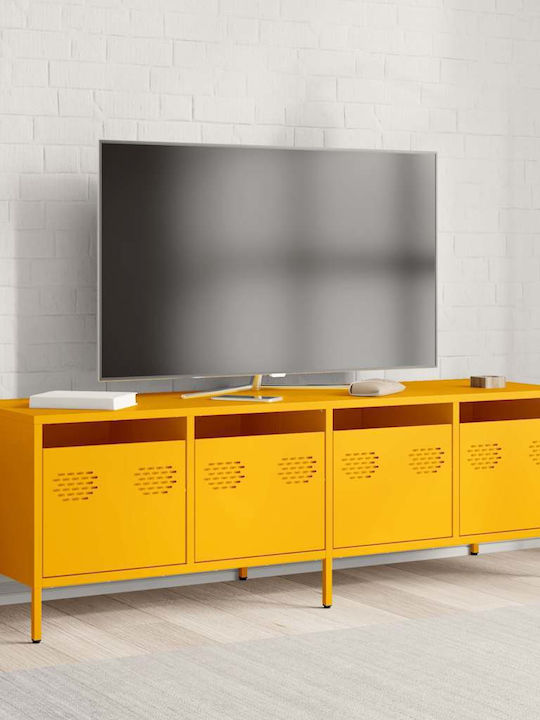 TV Stand Metal Mustard L135xW39xH43.5cm