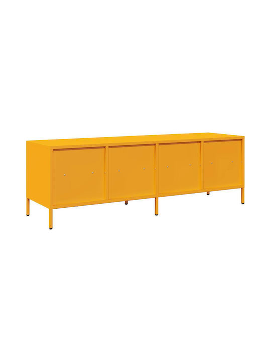 TV-Ständer Metall Senffarbe M135xP39xH43.5cm