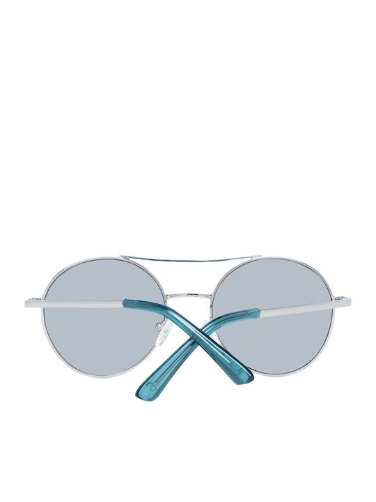 Skechers Unisex Sunglasses with Silver Metal Frame and Gray Gradient Lens SE6055 10C
