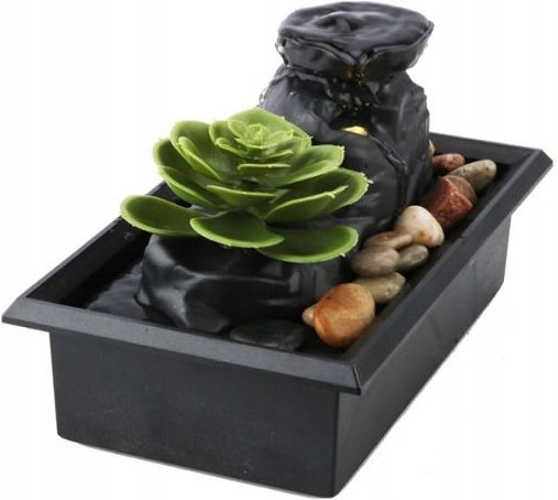 Zen USB Batterie Wasser Dekorativer Brunnen Tisch Innen Beruhigend