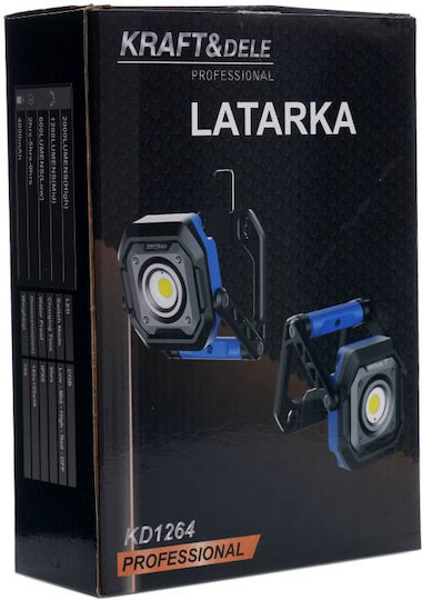 Lampă de atelier 2000 Lm Usb-c Kraft&dele Kd1264