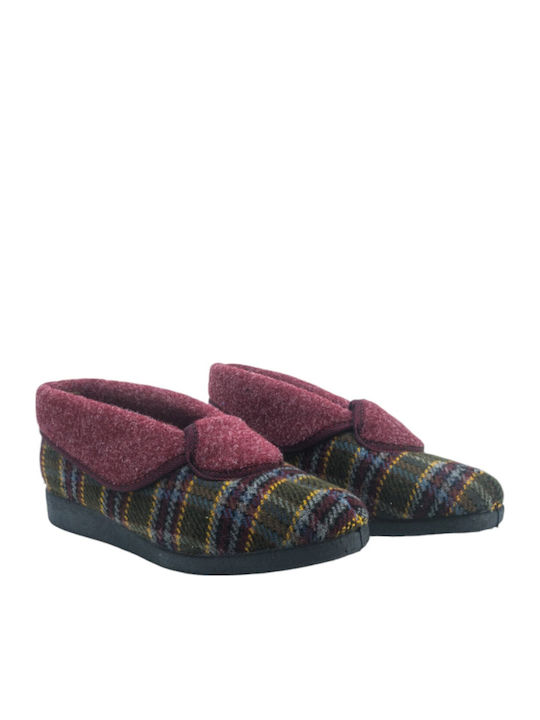 Winter Women's Slippers Burgundy