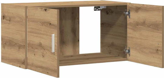 Hängeschrank fürs Wohnzimmer aus Spanplatte Artisan-Eiche 80x39x40cm