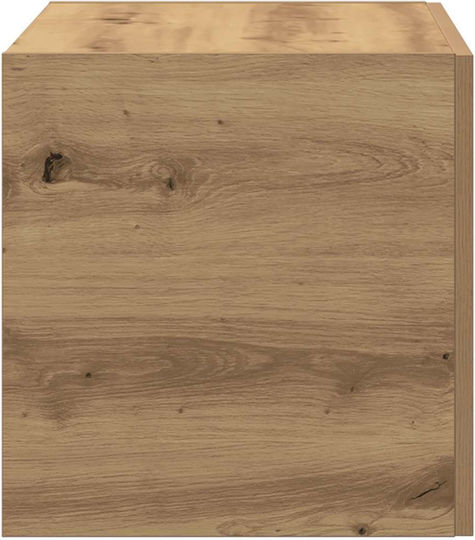 Hängeschrank fürs Wohnzimmer aus Spanplatte Artisan-Eiche 80x39x40cm