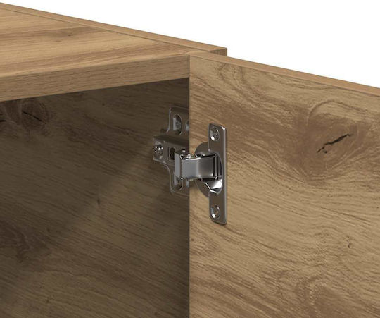 Hängeschrank fürs Wohnzimmer aus Spanplatte Artisan-Eiche 80x39x40cm