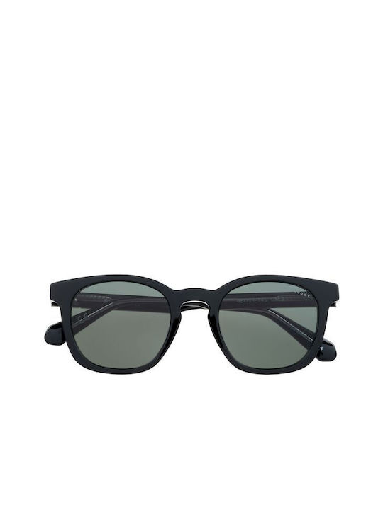 Superdry Sunglasses with Black Plastic Frame and Green Lens 21220