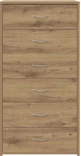 Συρταριέρα Креватокамарас Дървена с 6 чекмеджета Artisan Oak 50x34x96бр
