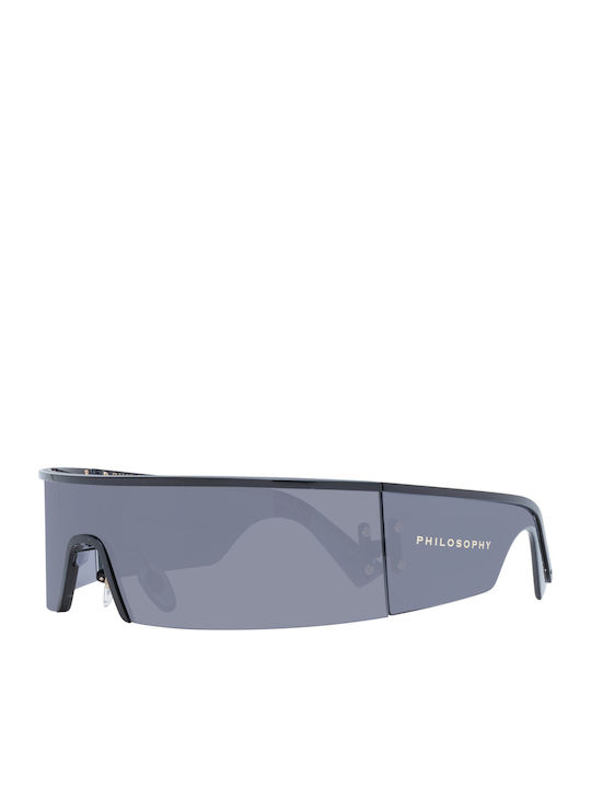 Lozza Unisex Sunglasses with Black Plastic Frame and Black Lens SL2372 0530