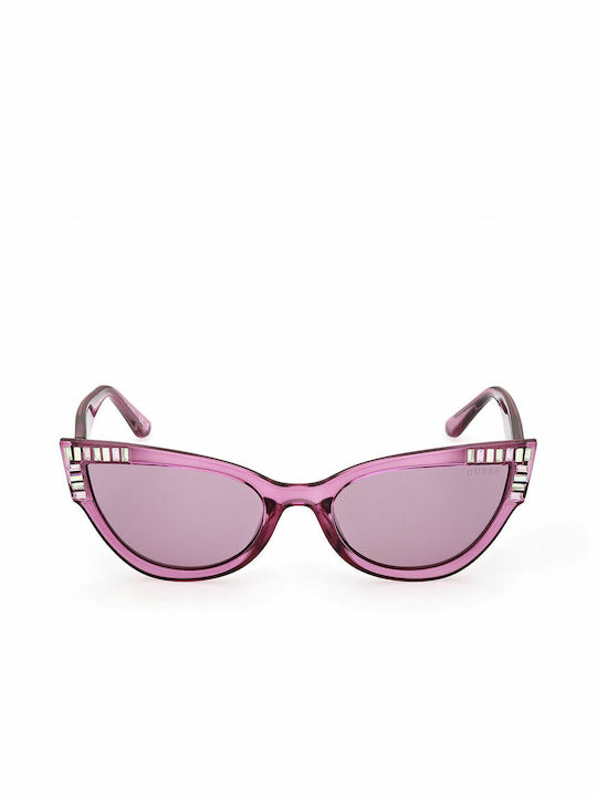 Guess Women's Sunglasses with Pink Plastic Frame and Pink Lens GU7901 83Y