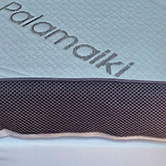 Palamaiki Mattress Topper White Comfort Single Foam Infused with Aloe , Removable Cover & Elastic Straps 100x200x6cm
