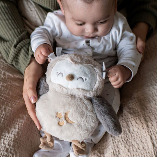 Tommee Tippee Παιχνίδι Ύπνου Ollie Deluxe Η Κουκουβάγια από Ύφασμα με Λευκούς Ήχους, Φως και Αισθητήρα Κλάματος για Νεογέννητα