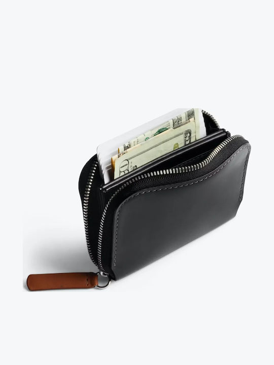 Folio Leather Men's Wallet with RFID Black