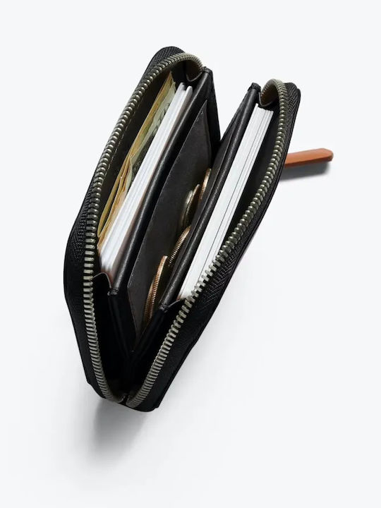 Folio Leather Men's Wallet with RFID Black