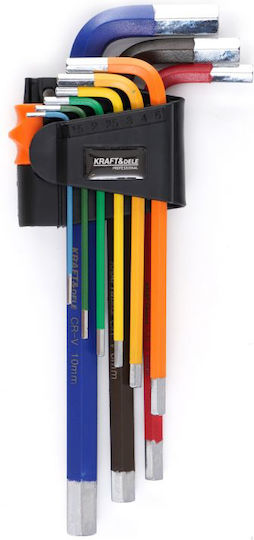 Set Chei Imbus Colorate Kraft&dele 9 Piese Kd11931