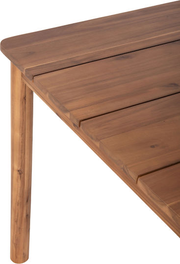Outdoor Table Made of Acacia Navant Natural 200x100x75cm