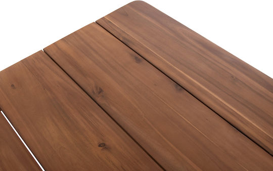 Outdoor Table Made of Acacia Navant Natural 200x100x75cm