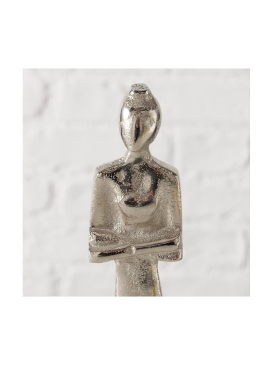 Quina Handmade Decorative Female Figure 38 cm Silver