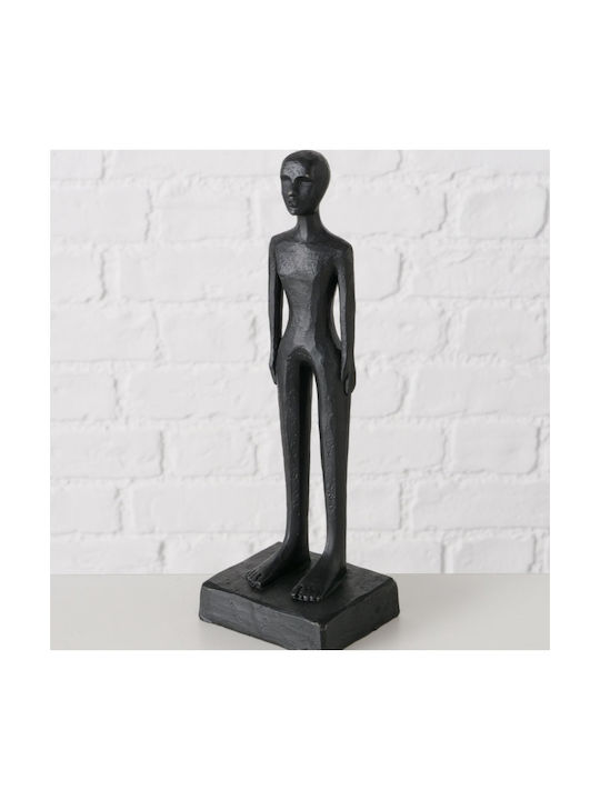 Clemont Handmade Decorative Female Figure Resin 23 cm Black