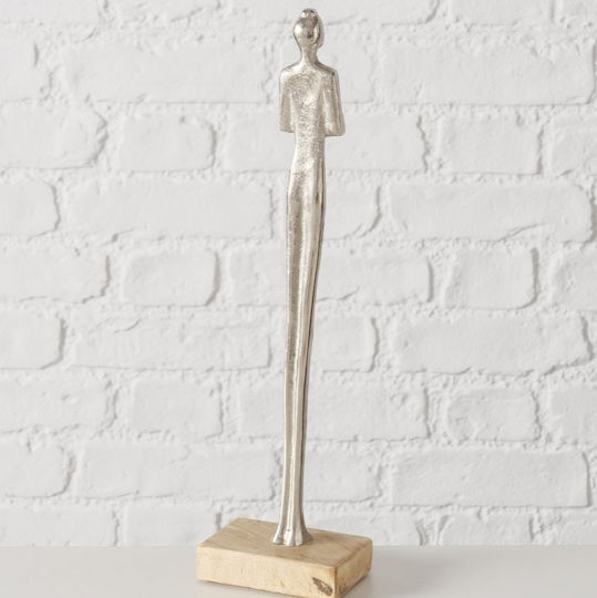 Figurină Decorativă Femeie Quina Handmade 38 cm Argintiu