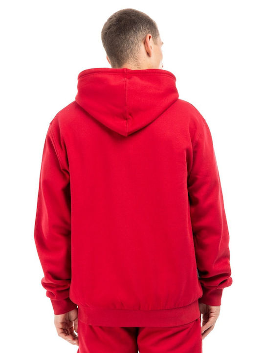 Venimo Jupiter Sweatshirt Fleece with Hood RED