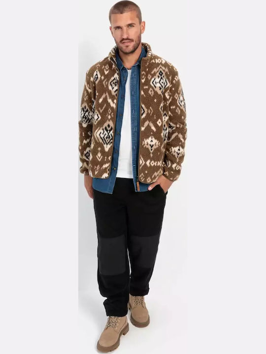 Men's Fleece Jacket Brown