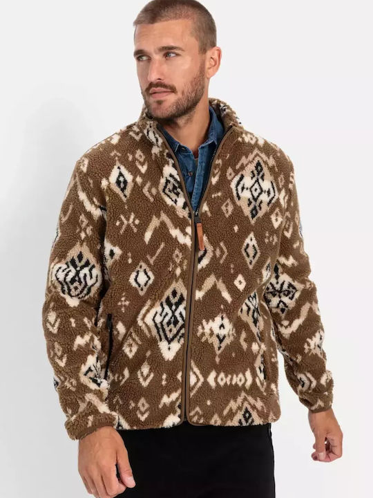 Men's Fleece Jacket Brown