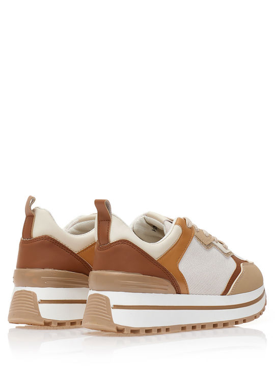 Damen Flatforms Sneakers Cigar