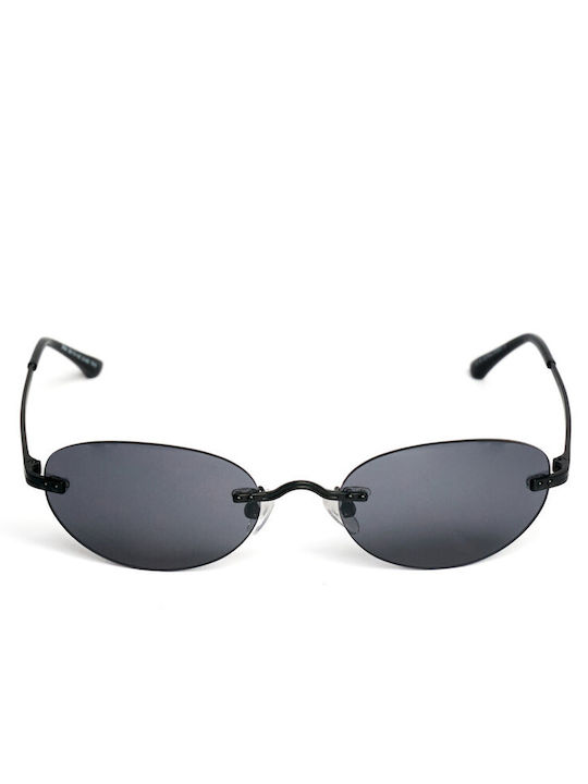 AV Sunglasses Sunglasses with Black Metal Frame and Black Lens 118-Irina Black