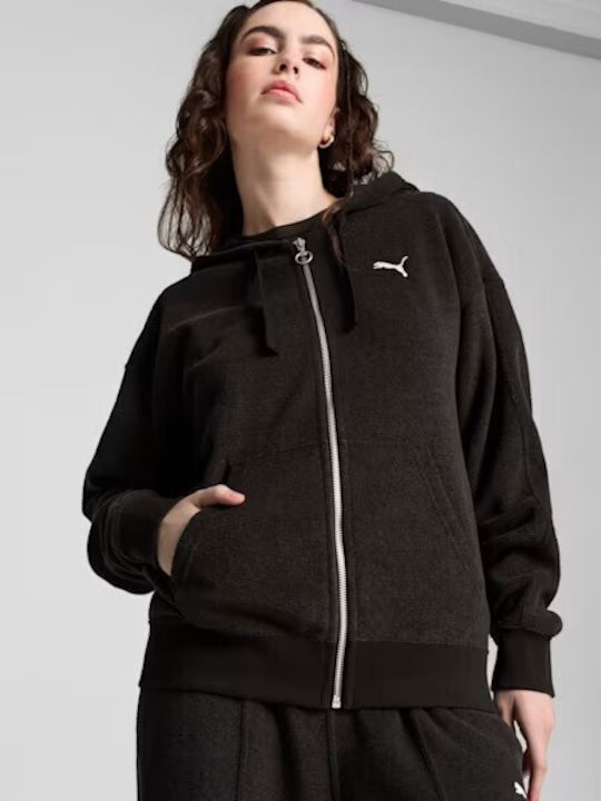 Puma Her Winterized Women's Hooded Cardigan Black