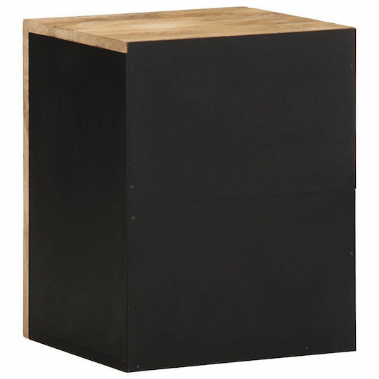 vidaXL Holz Badezimmerschrank B38xT33.5xH48cm Schwarz
