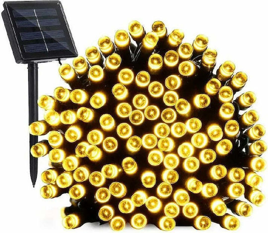 500 Luminite LED 100m. Alb cald Solare tip Șir 1buc 500 Luminite LED 100m. Alb cald Solare tip Șir 1buc