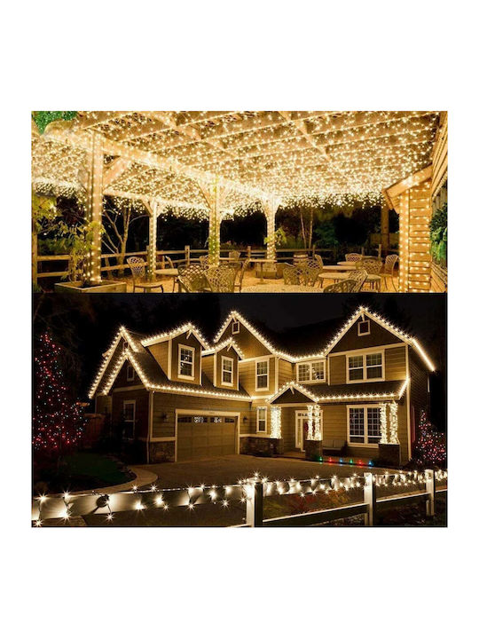 500 Lights LED 50m. Warm White Solar in String 1pcs