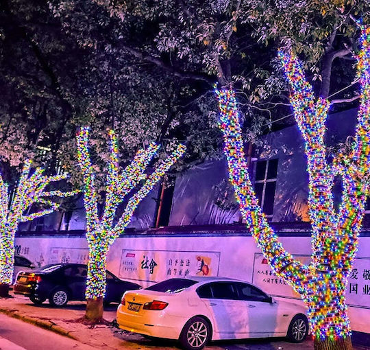 500 Λαμπάκια LED 50μ. RGB Ηλιακά σε Σειρά