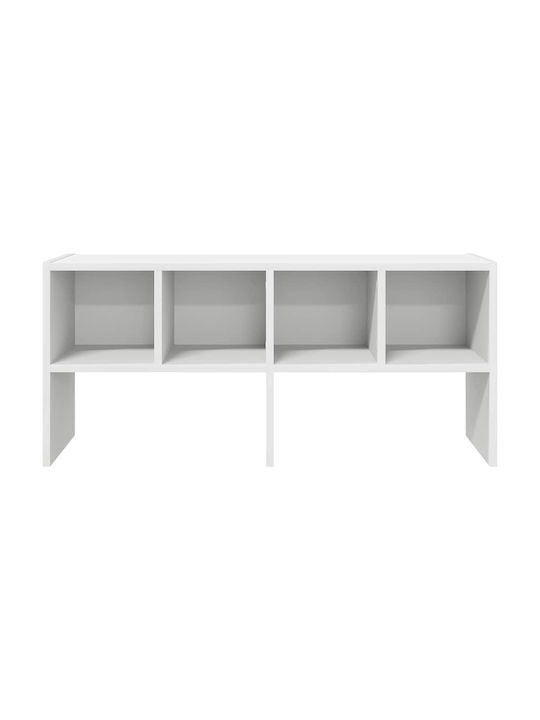 Entry Furniture with Shoe Rack & Wardrobe White 89.5x30x40cm